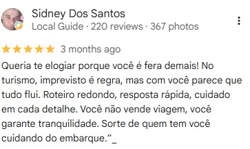 Avaliação de Sidney Dos Santos no Google