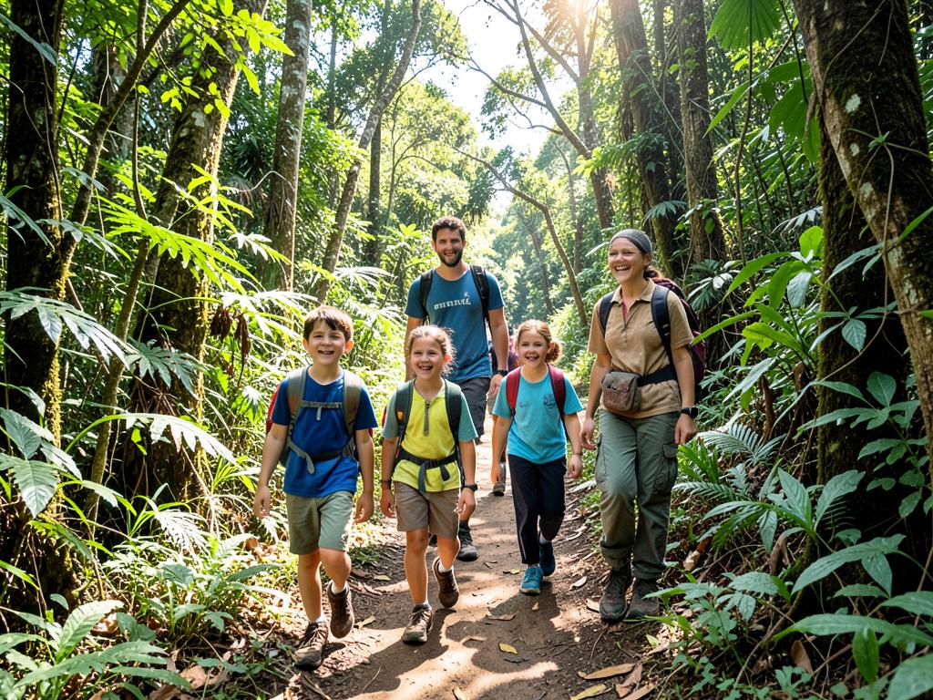 Paisagem da expedição Trilha Kids na Mata Atlântica